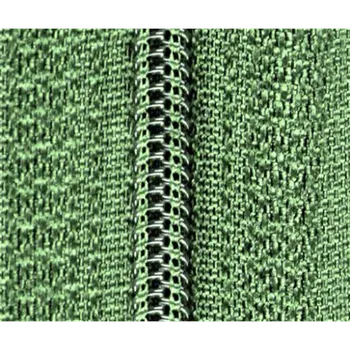 Zip Zip spirálový dělitelný 6mm délka 45 až 75 cm - dvoucestný barva 17 zelená délka 55 cm