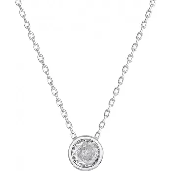 Náhrdelník Stříbrný náhrdelník s čirým zirkonem 12052.1 crystal