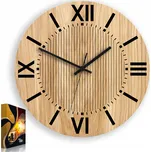 Nástěnné hodiny ModernClock béžové, černé 33,5 cm