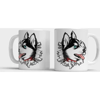 Hrnek Husky - Bílá
