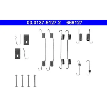 Brzdový systém Sada příslušenství, brzdové čelisti ATE 03.0137-9127.2