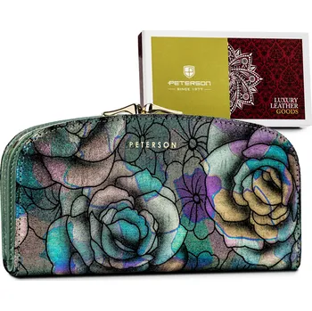 Peněženka Velká prostorná peněženka z přírodní kůže Barva: Zelená