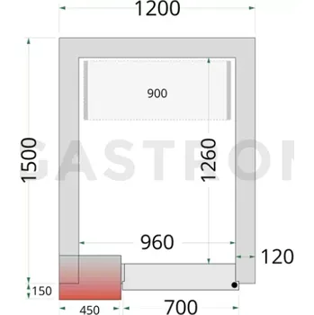 Panely ke stavebnicovým boxům s 120 mm izolací | TEFCOLD, CR 120x150x220