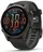 Garmin fēnix 8 43 mm, AMOLED Sapphire Carbon Gray DLC Titanium Black/Pebble Gray Silicone Band