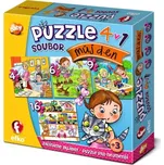 efko Soubor puzzle 4v1 Můj den 35 dílků