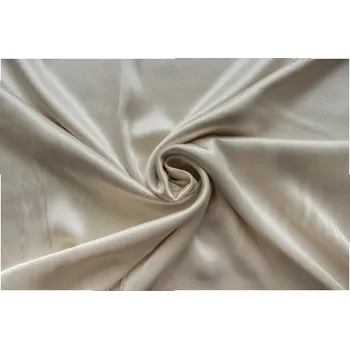 Metráž - satén Vis CHAMPAGNE SMETANOVÝ - Champagne, 135 cm