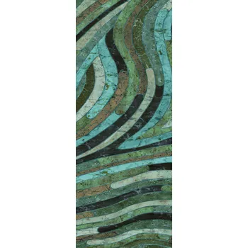 Tapeta Masureel Geometrická vliesová obrazová tapeta na zeď, zelená, DGROC2022-260, Rock, Masureel, velikost 1,06 x 2,6 m