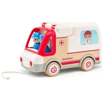autíčko Woody Auto ambulance se zvuky a světlem