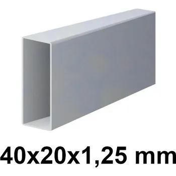 Stavební profil Pozinkovaný jeklový profil 40x20x1,25mm 6 m (JOKL-40x20x1.25-ZN-6)