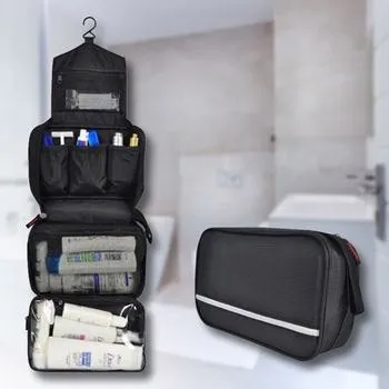 Organizér na kosmetiku Cestovní organizér na kosmetiku - závěsný černý