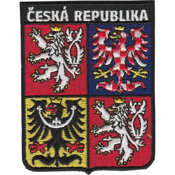 Nášivka Nášivka státní znak České republiky 6x7,5 cm - barevná-černá