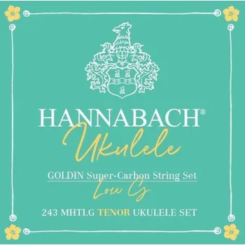 Struna pro kytaru a smyčcový nástroj Hannabach Struny pro Ukulele Tenor Ukulele - Goldin 243MHTLG low GSet Low G 243MHTLG 142895