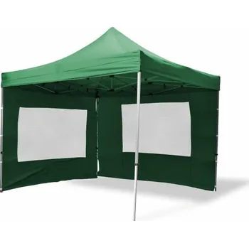 Zahradní stan Zahradní skládací stan s nůžkovým mechanismem 3x3 m, vč. bočních stěn, zelený
