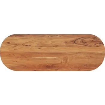 Konferenční stolek vidaXL Stolní deska 110 x 40 x 3,8 cm oválná masivní akáciové dřevo [370135] Barva: Akáciové dřevo (přírodní)