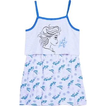 Dívčí šaty ŠATY FROZEN em 9522 šedo - modré Velikost: 7