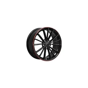 Auto-moto Racing Line B5937 VW 7,5x17 5x112 ET51.00 černá matná + červený límec