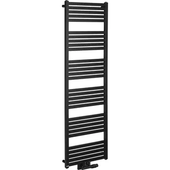 Radiátor Sapho GRUNT otopné těleso rovné 500x1610 mm, středové připojení, černá mat 600.123.6
