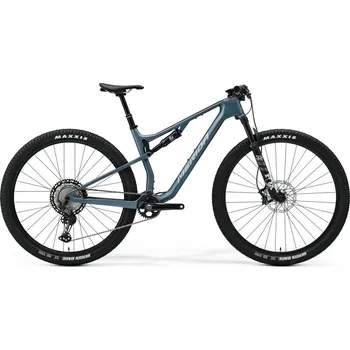Horské kolo Celoodpružené kolo MERIDA Ninety-Six RC XT Silk Steel Blue (Black/Silver) - L 2024