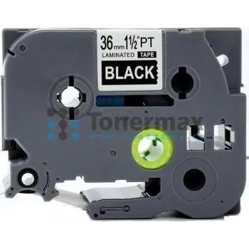 Počítačové příslušenství Kompatibilní Brother TZe-365 (AZe-365), 36 mm, laminovaná černá páska / bílý tisk