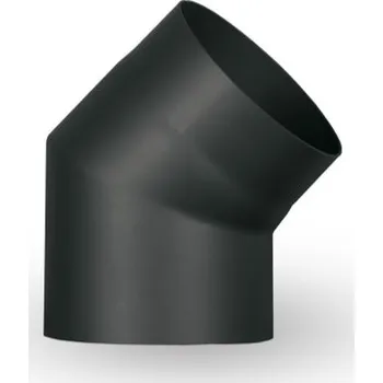 Kouřovod Romotop Koleno 45° 150mm černé síla 2mm