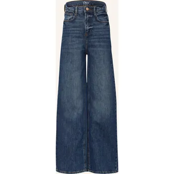Dámská móda S.Oliver Red Dívčí Džíny Wide Leg Fit, 56z7 blue, 140