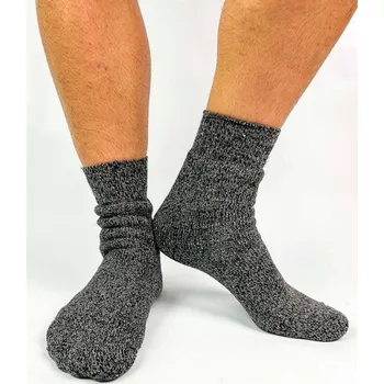 Pánské ponožky Melírované ponožky v tmavě šedé barvě, VELIKOST 39 - 42