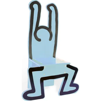 Dřevěná hračka Vilac Dřevěná židle Keith Haring modrá, V9293