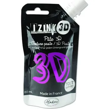 Výtvárné potřeby IZINK 3D reliéfní pasta 80 ml/crocus, fialová