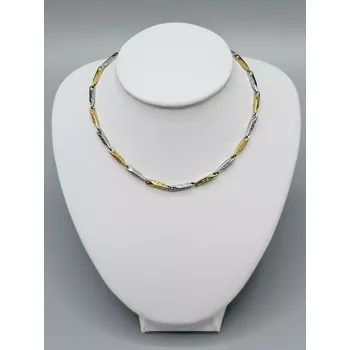 Řetízek Ocelový řetízek barevné články jemnější (0,2 x 55 cm)