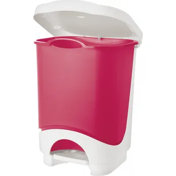Odpadkový koš Tontarelli Koš pedálový Idea 18L bílá/červená 8105235ACD 8105235ACD