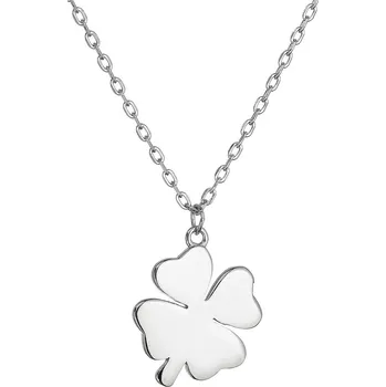 Náhrdelník EVOLUTION GROUP CZ Stříbrný náhrdelník lesklý čtyřlístek - 62030