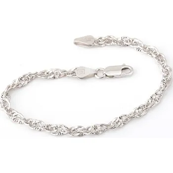 Náramek Dámský stříbrný náramek singapore 61941F 18 cm