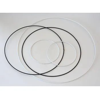 Kovová obruč - BÍLÁ průměr 20 cm