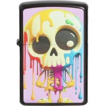 Zapalovač Benzínový zapalovač Malovaná kostra
