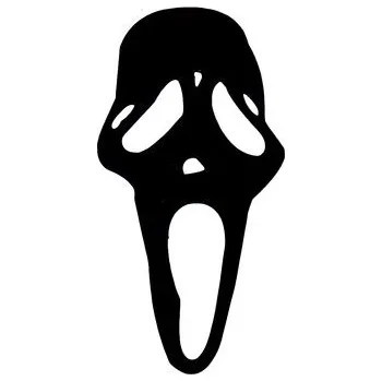 Samolepicí dekorace na vozidlo Samolepka Scream černá