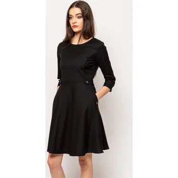 Dámské šaty Heavy Tools dámské šaty 3/4 rukáv Vanda černé Velikost: S
