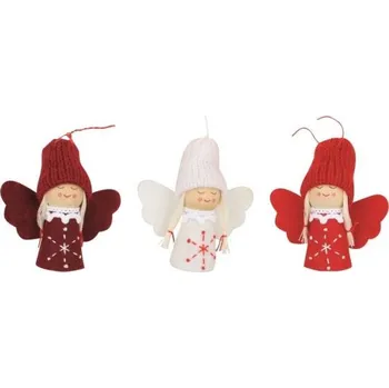 Vánoce Anděl 6,5 cm na zavěšení