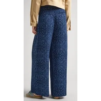 Dámské kalhoty Pepe Jeans Kalhoty z materiálu PL211745 553 Tmavomodrá Regular Fit XS