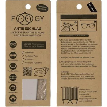 FOOGY mikrovláknová utěrka proti zamlžení