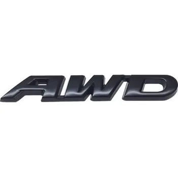 Znak automobilu Znak AWD nápis black