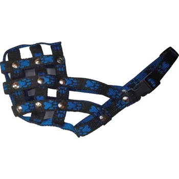 Náhubek pro psa Palkar nylonový náhubek pro psy vel. 5 33 cm x 11,5 cm černo-modrá