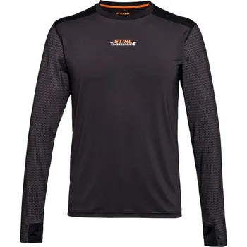 Pánské tričko STIHL Tričko s dlouhým rukávem TIMBERSPORTS šedá/černá Velikost: L