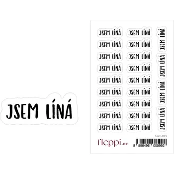 samolepka Fleppi Samolepky Jsem líná