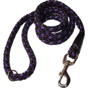 Vodítko pro psa Palkar vodítko pro psy 150 cm x 8 mm černo-fialová