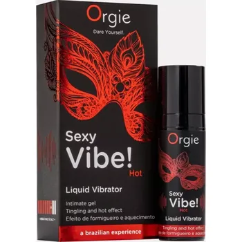 Orgie Sexy Vibe! Hot 15 ml slíbatelný tekutý vibrátor