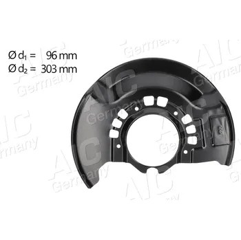 Brzdový kotouč Ochranný plech proti rozstřikování, brzdový kotouč A.I.C. 71390