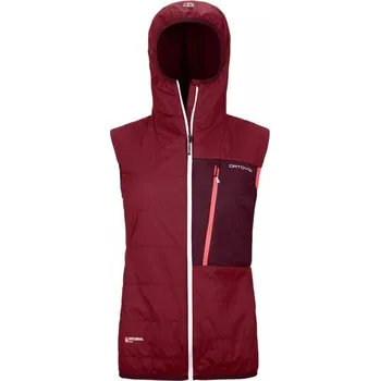 Cyklistická vesta Dámská vesta ORTOVOX Swisswool Piz Duan Dark Blood – L