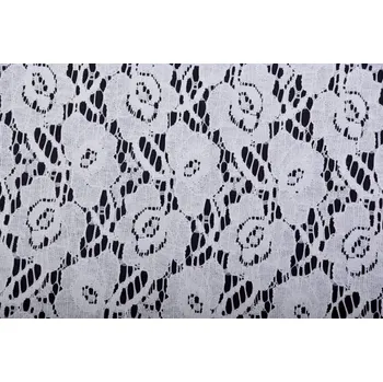 Krajka v šedé barvě s motivem květin P4225/21