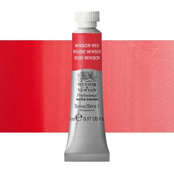 Vodová barva Akvarelová barva Winsor & Newton Professional, 5ml - Winsor Red