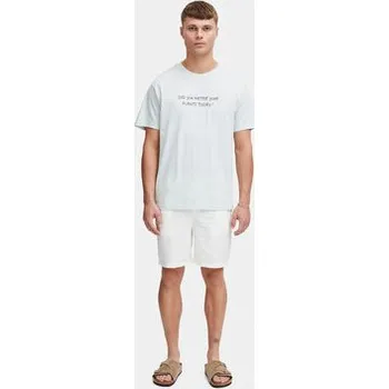 Pánské tričko Solid T-Shirt Inam 21108141 Modrá Regular Fit L